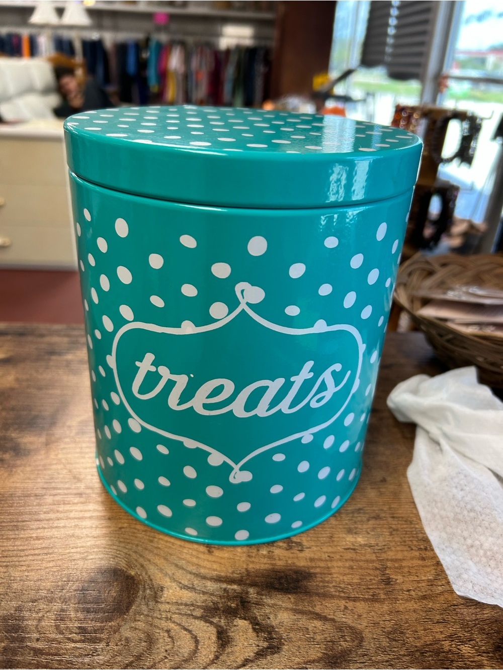 Pioneer Woman Flea Market Dots Treat Jar